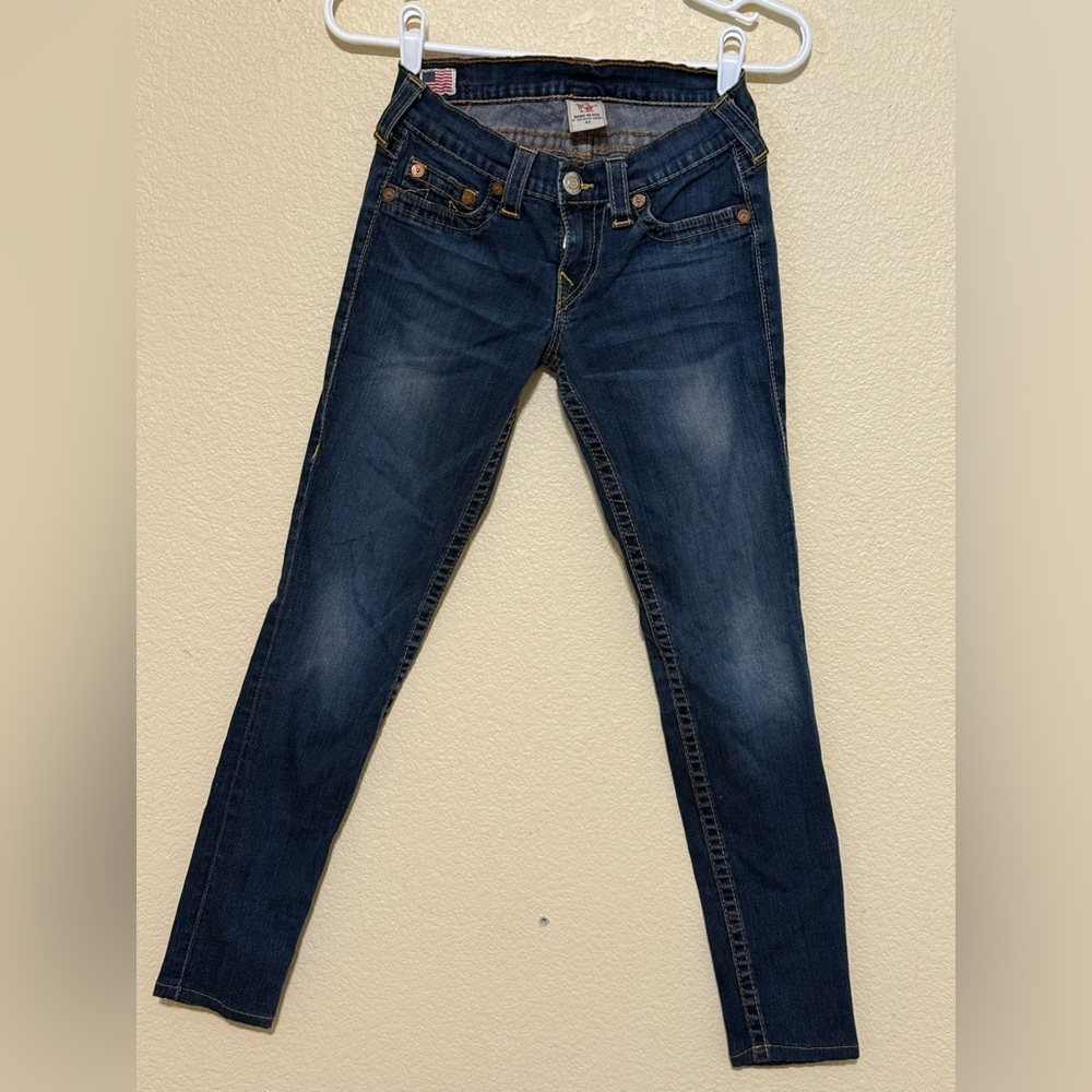 True Religion Dark Blue Skinny Jeans